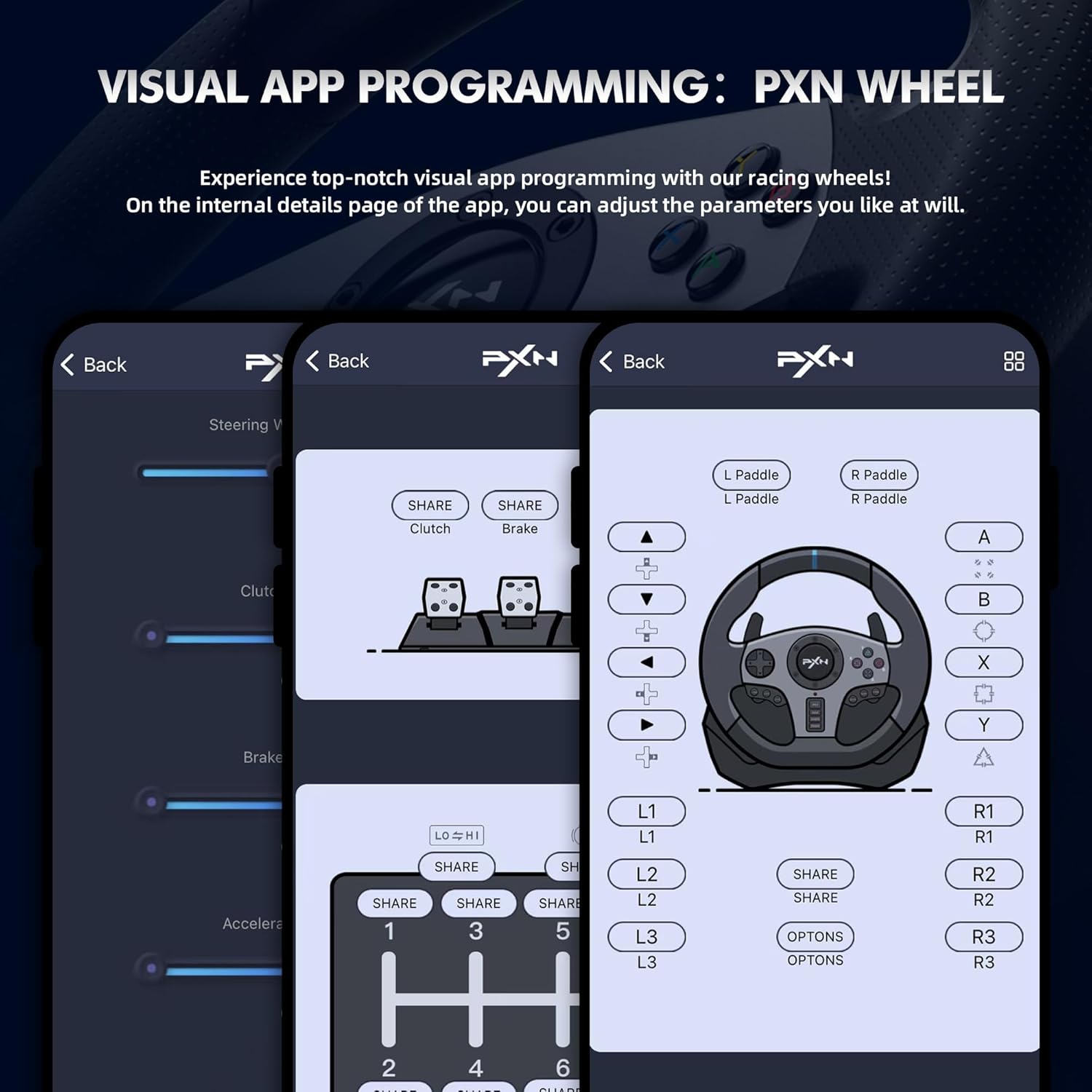 PXN Steering Wheel V9 Gen2 PXN Steering Wheel V9 Gen2